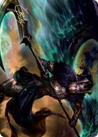 Vengeful Reaper Art Card (Gold-Stamped Signature) [Kaldheim Art Series] | Good Games Cannington