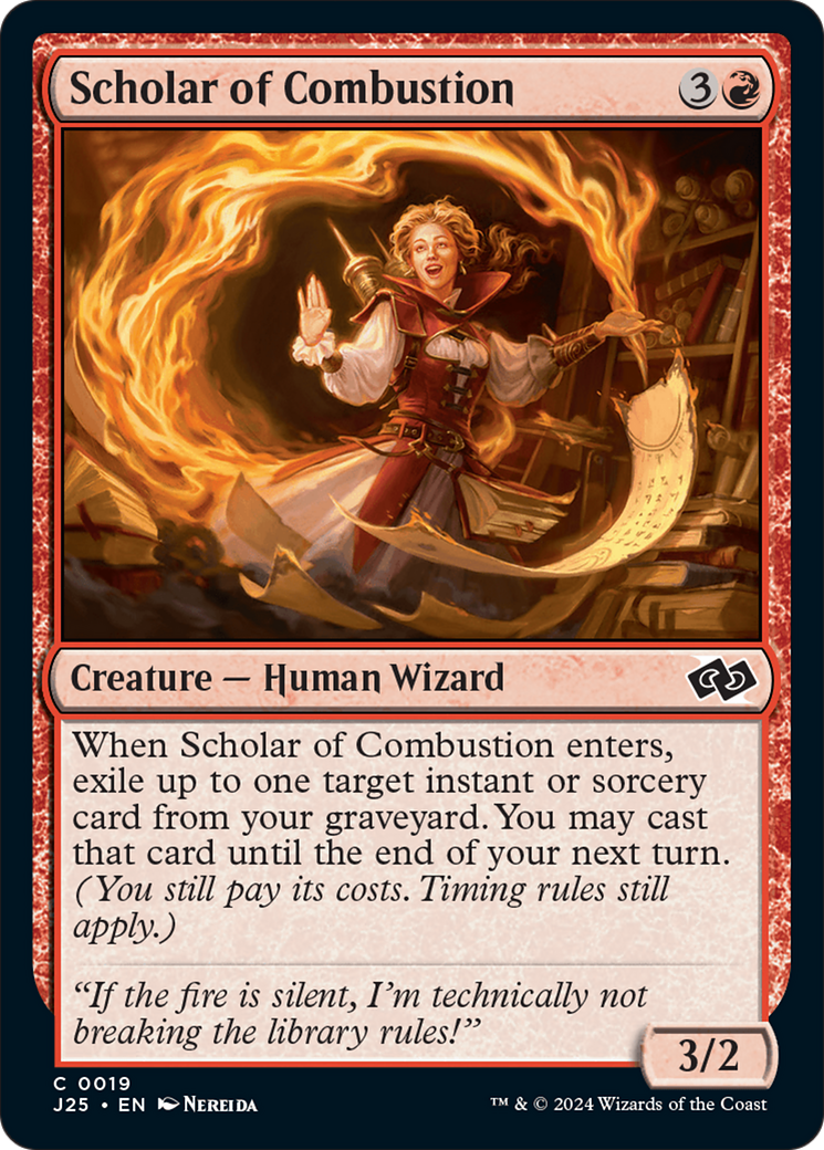 Scholar of Combustion [Foundations Jumpstart] | Good Games Cannington