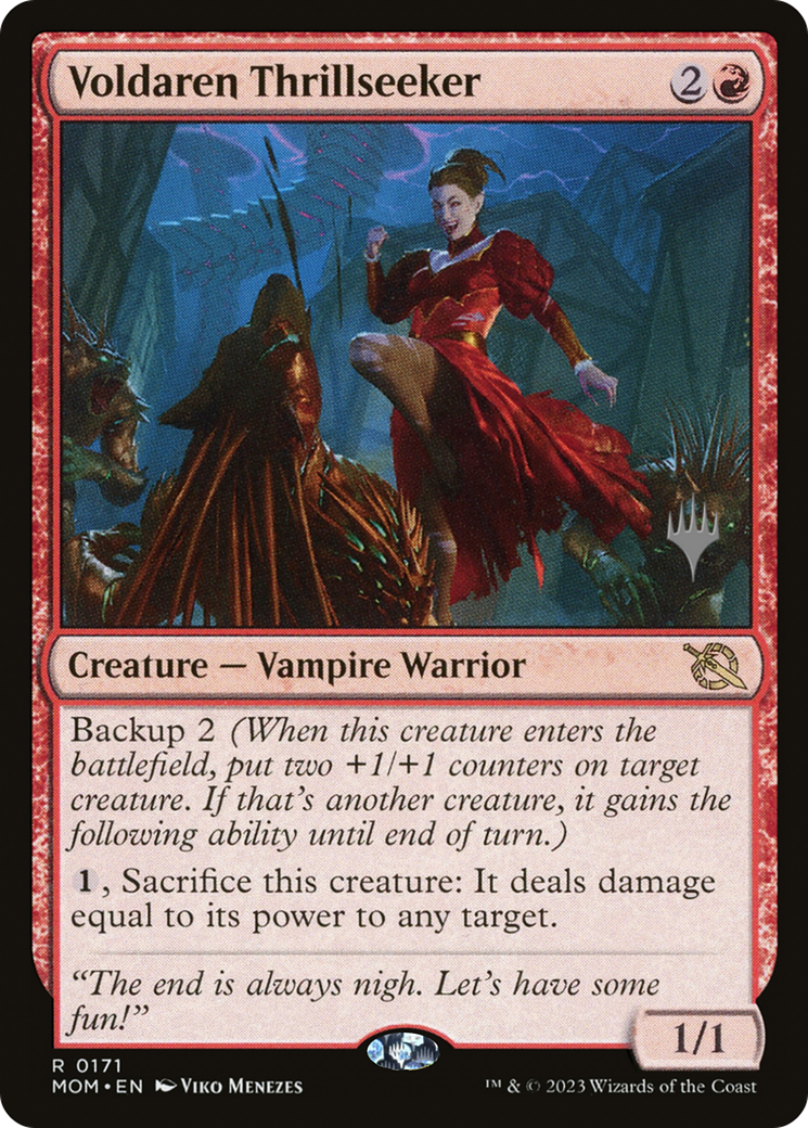 Voldaren Thrillseeker (Promo Pack) [March of the Machine Promos] | Good Games Cannington