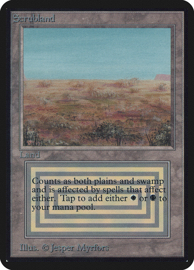 Scrubland [Alpha Edition] | Good Games Cannington