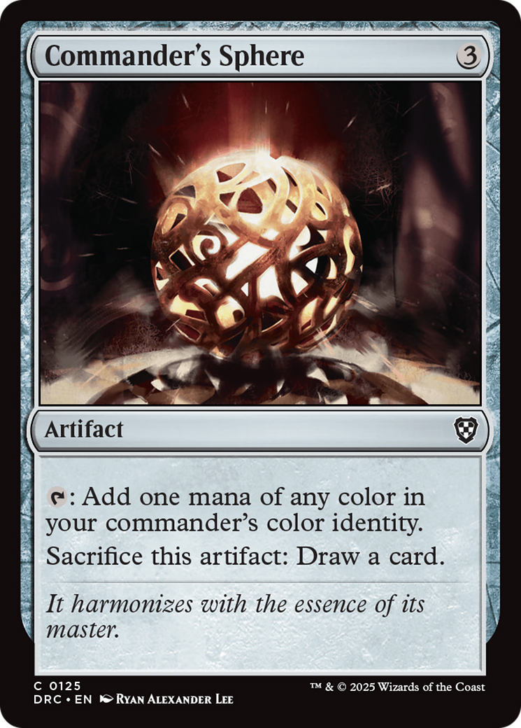 Commander's Sphere [Aetherdrift Commander] | Good Games Cannington