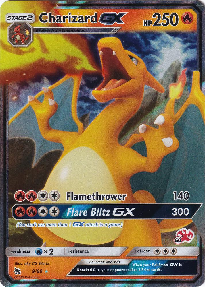 Charizard GX - Charizard Stamped 60 009/068 (Battle Academy)  - Holofoil | Good Games Cannington
