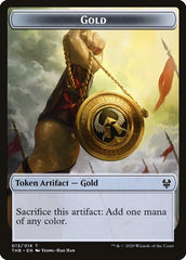 Satyr // Gold Double-Sided Token [Theros Beyond Death Tokens] | Good Games Cannington