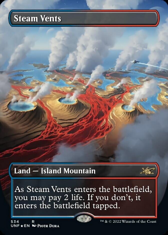 Steam Vents (Borderless) (Galaxy Foil) [Unfinity] | Good Games Cannington