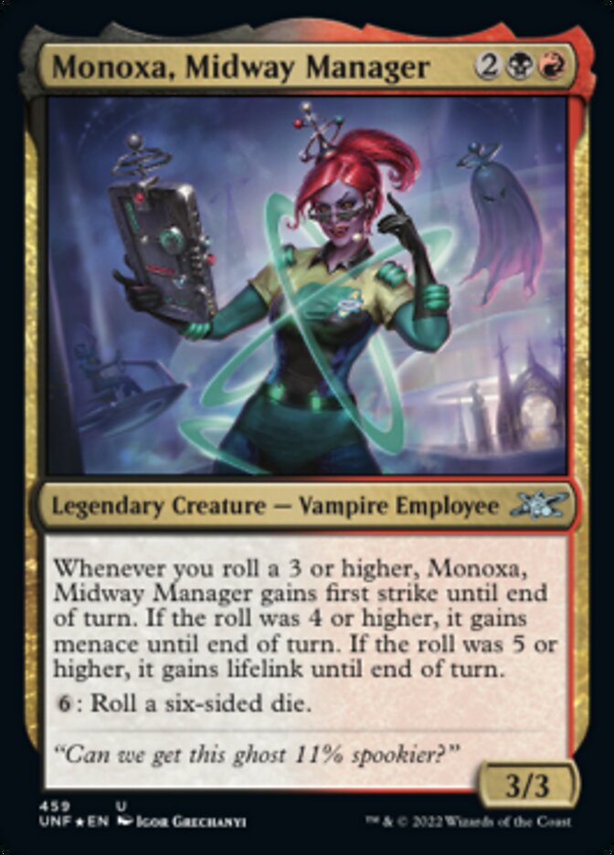 Monoxa, Midway Manager (Galaxy Foil) [Unfinity] | Good Games Cannington