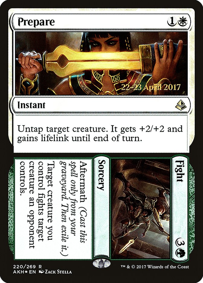 Prepare // Fight [Amonkhet Prerelease Promos] | Good Games Cannington