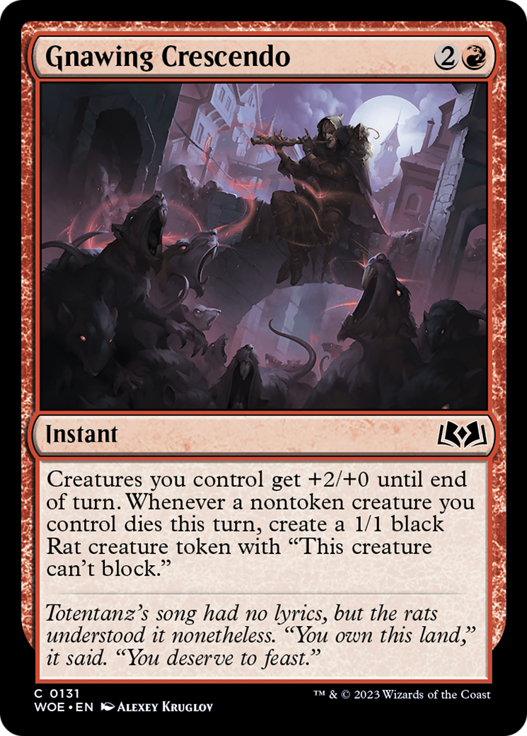 Gnawing Crescendo [Wilds of Eldraine] | Good Games Cannington