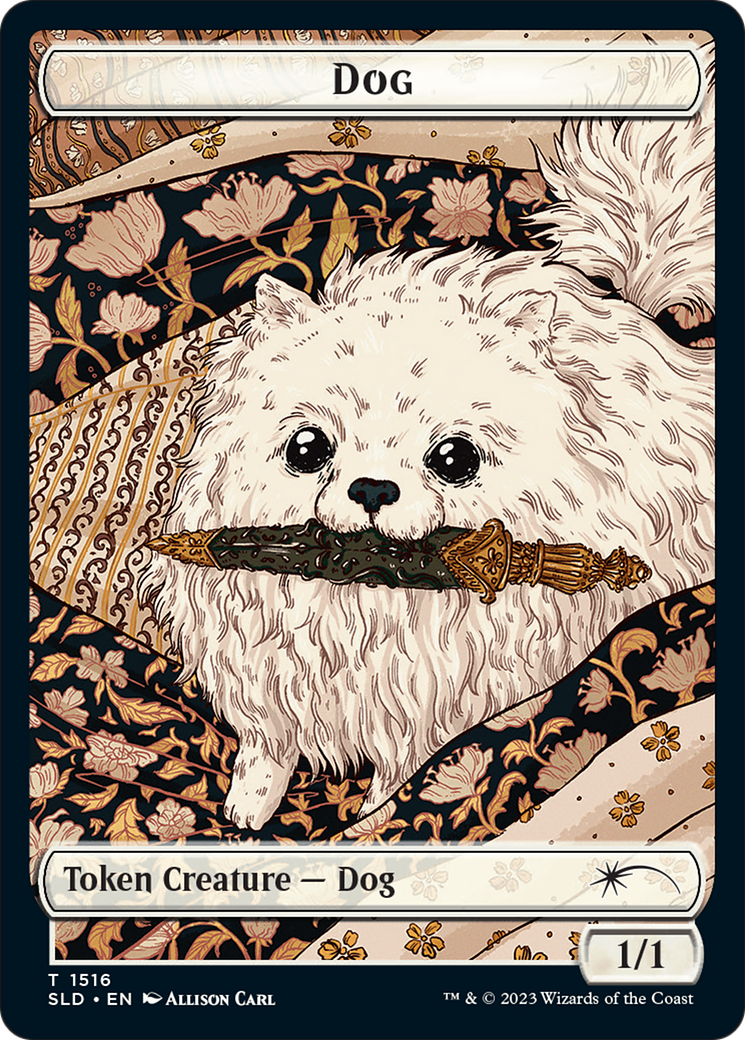 Dog // Cat Double-Sided Token [Secret Lair Commander Deck: Raining Cats and Dogs Tokens] | Good Games Cannington