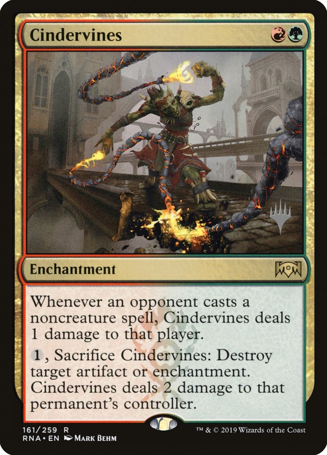 Cindervines (Promo Pack) [Ravnica Allegiance Promos] | Good Games Cannington