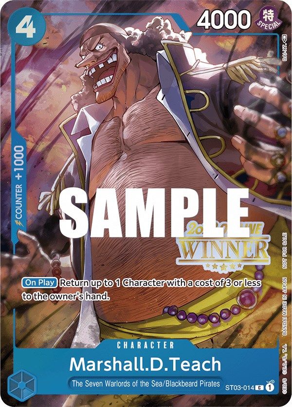 Marshall.D.Teach (Offline Regional 2023) [Winner] [One Piece Promotion Cards] | Good Games Cannington