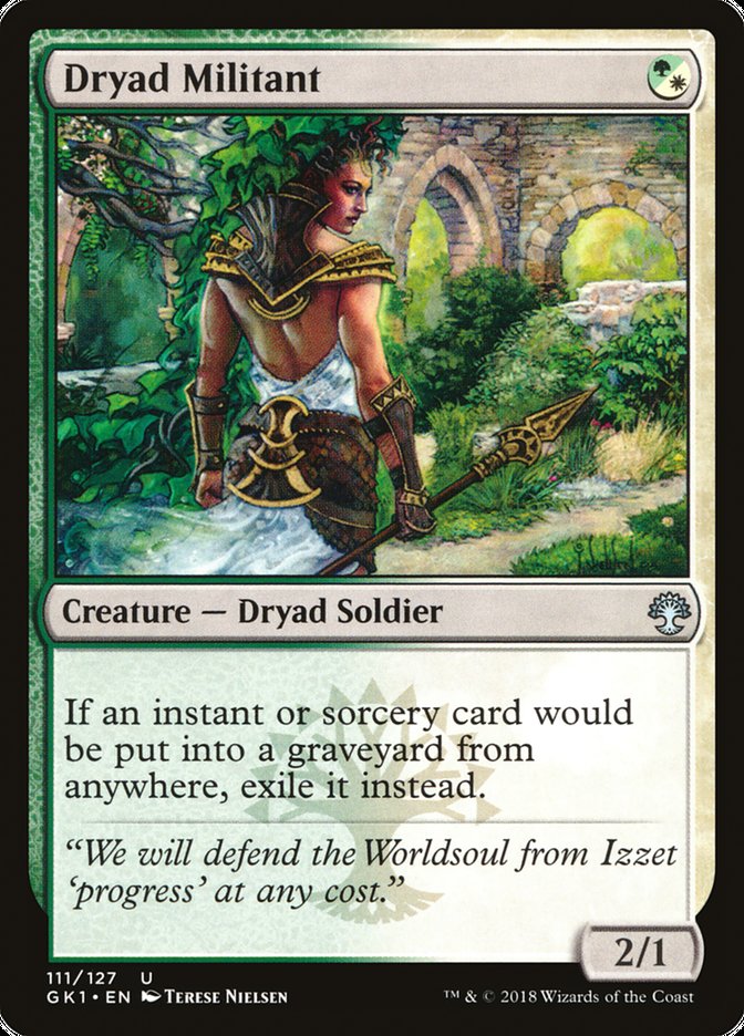 Dryad Militant [Guilds of Ravnica Guild Kit] | Good Games Cannington