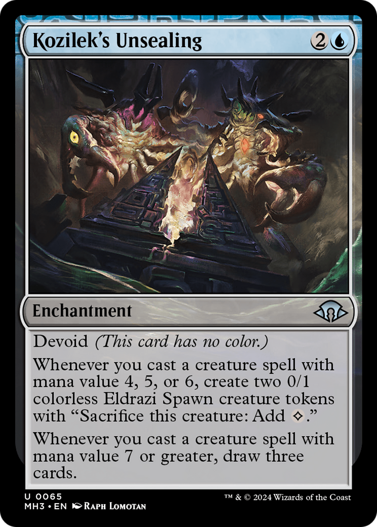 Kozilek's Unsealing [Modern Horizons 3] | Good Games Cannington