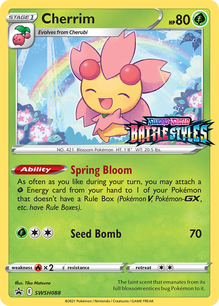 Cherrim (SWSH088) (Prerelease Promo) [Sword & Shield: Black Star Promos] | Good Games Cannington