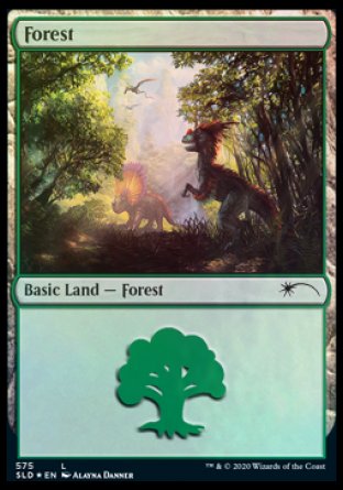Forest (Dinosaurs) (575) [Secret Lair Drop Promos] | Good Games Cannington