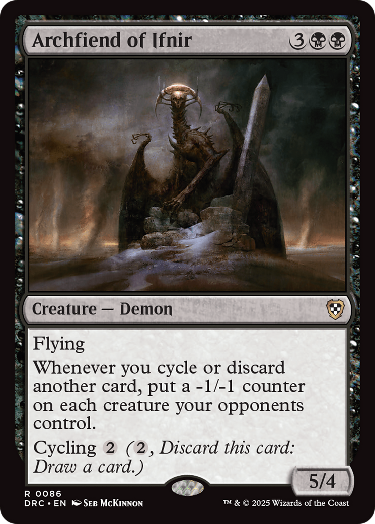 Archfiend of Ifnir [Aetherdrift Commander] | Good Games Cannington