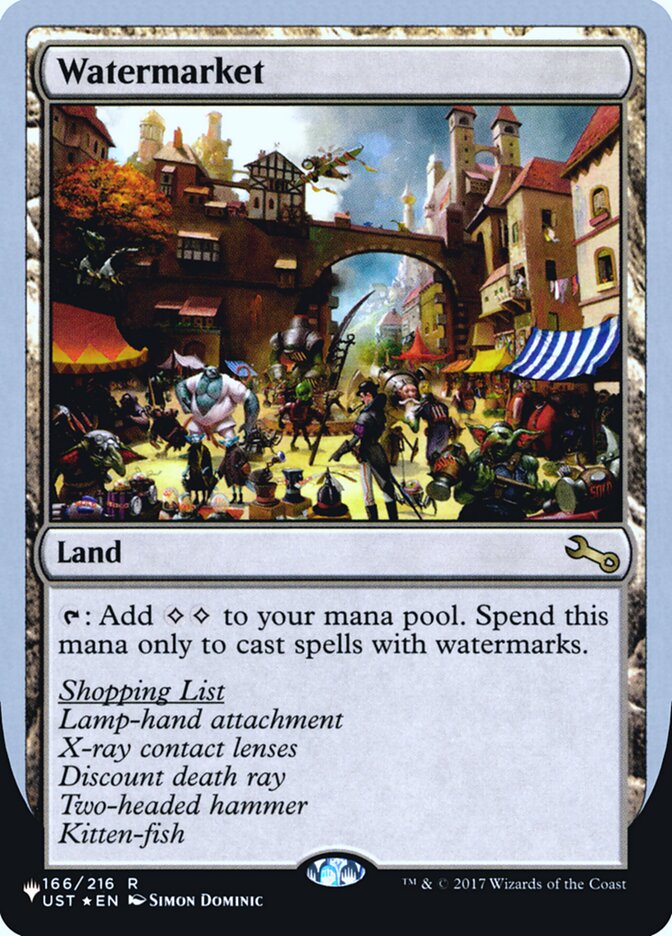 Watermarket (Unfinity Foil Edition) [The List] | Good Games Cannington