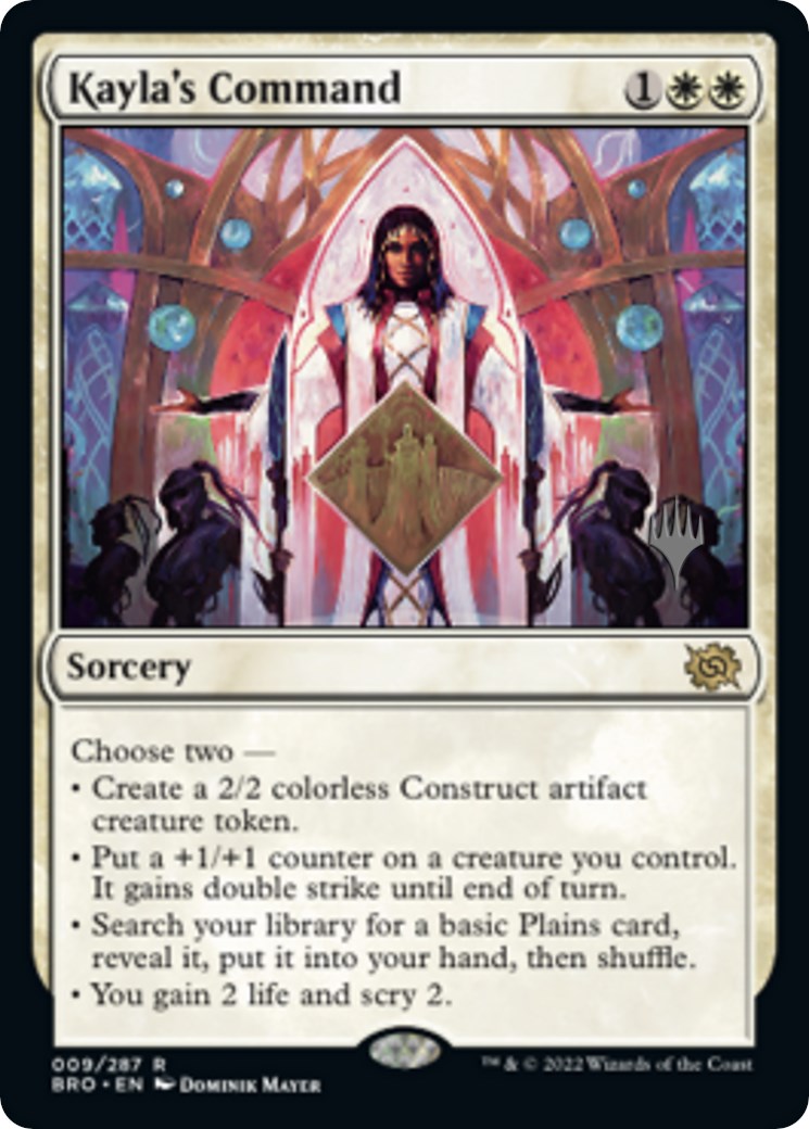 Kayla's Command (Promo Pack) [The Brothers' War Promos] | Good Games Cannington