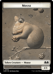 Mouse // Food (0010) Double-Sided Token [Wilds of Eldraine Tokens] | Good Games Cannington
