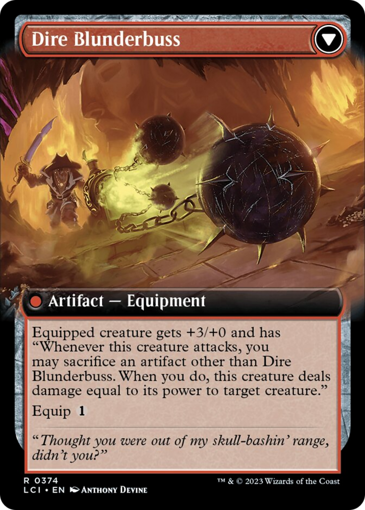 Dire Flail (Extended Art) [The Lost Caverns of Ixalan] | Good Games Cannington