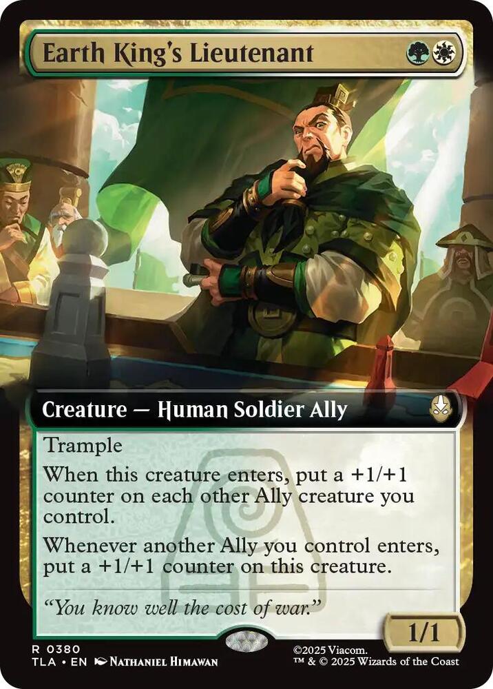 Earth King's Lieutenant  380/286 (Avatar: The Last Airbender)  - Extended Art Foil | Good Games Cannington