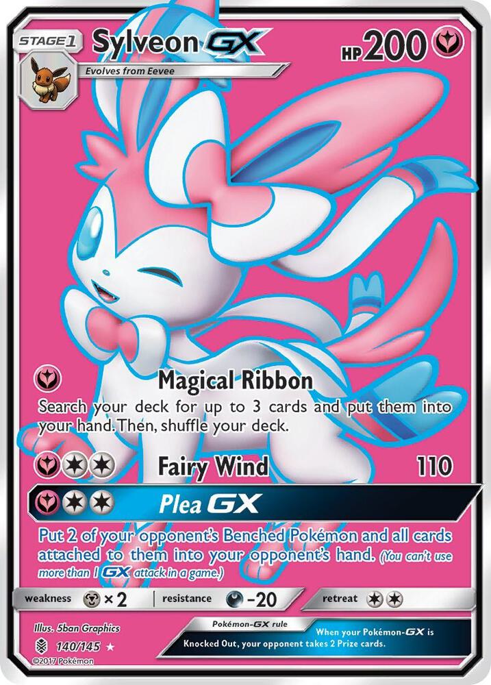 Sylveon GX 140/145 (SM - Guardians Rising)  - Holofoil | Good Games Cannington