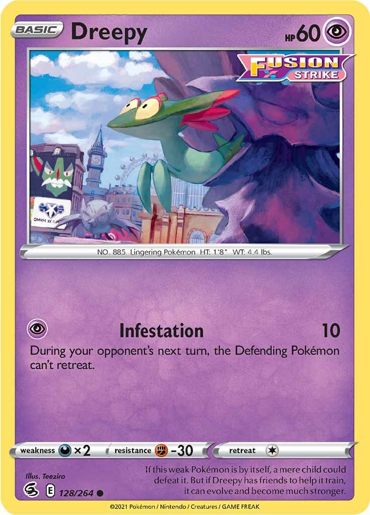 Dreepy (128/264) [Sword & Shield: Fusion Strike] | Good Games Cannington