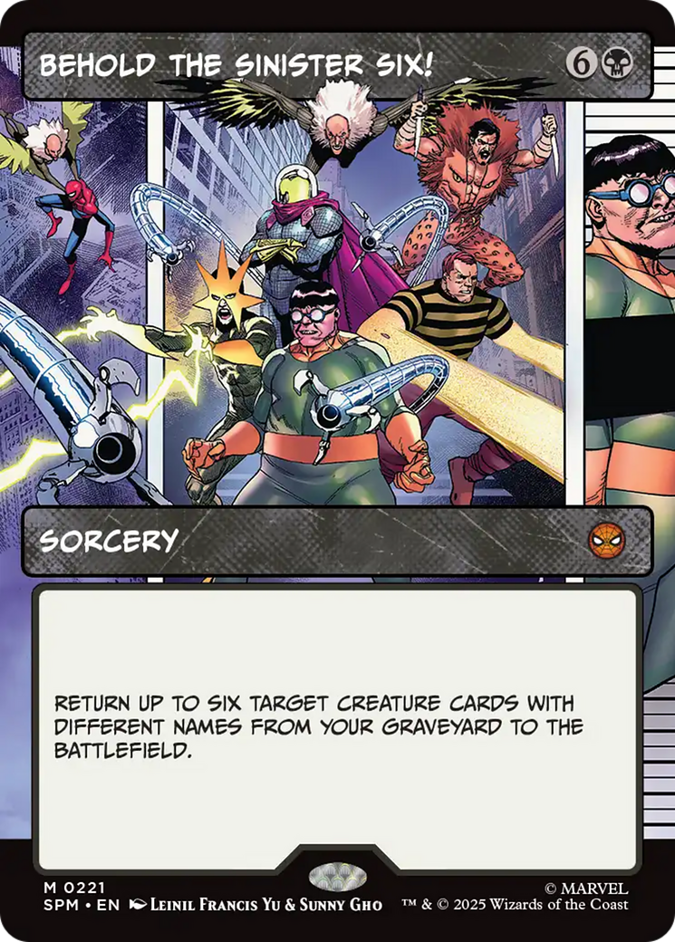 Behold the Sinister Six! (Borderless) [Marvel's Spider-Man] | Good Games Cannington