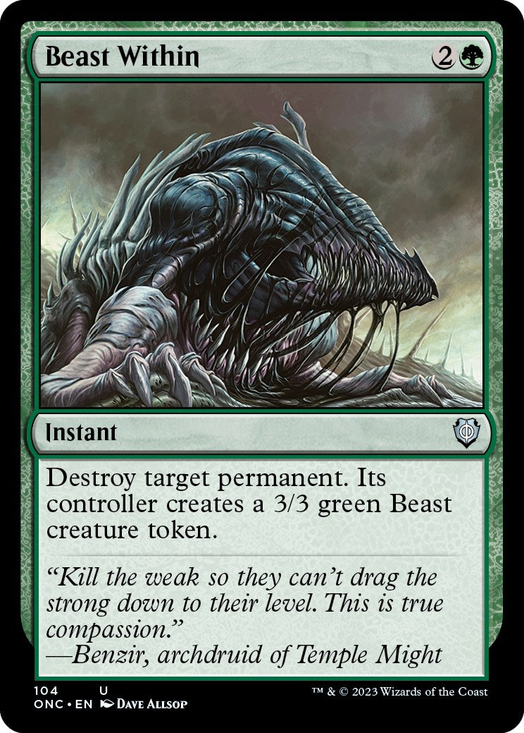 Beast Within [Phyrexia: All Will Be One Commander] | Good Games Cannington