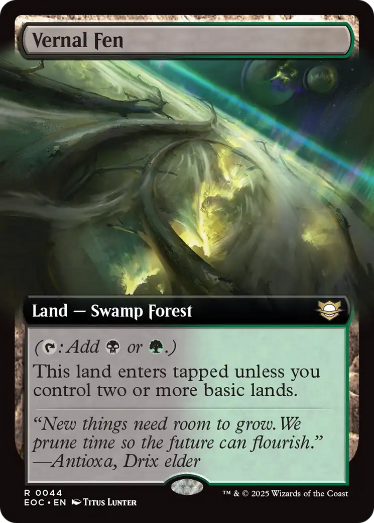 Vernal Fen (Extended Art) [Edge of Eternities Commander] | Good Games Cannington