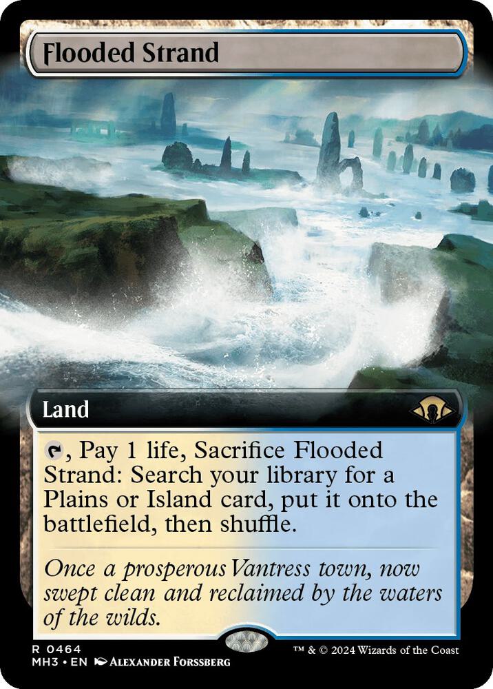 Flooded Strand 464/319 (Modern Horizons 3)  - Extended Art Foil | Good Games Cannington