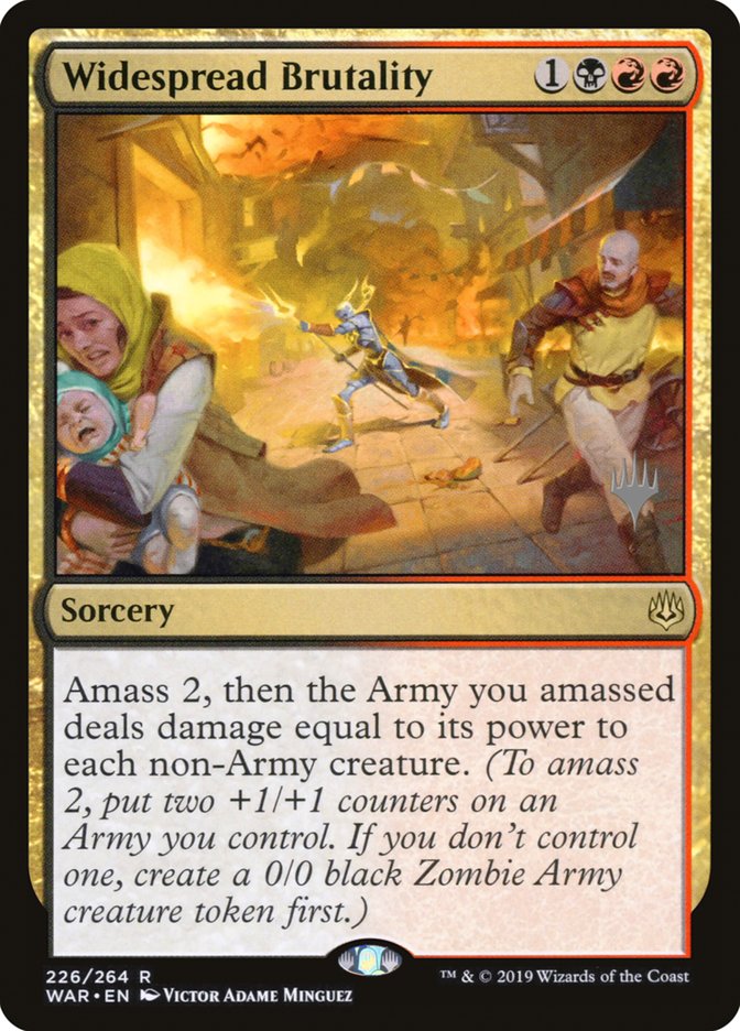 Widespread Brutality (Promo Pack) [War of the Spark Promos] | Good Games Cannington