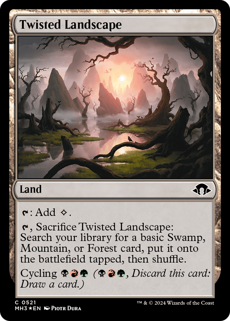 Twisted Landscape (Ripple Foil) [Modern Horizons 3] | Good Games Cannington