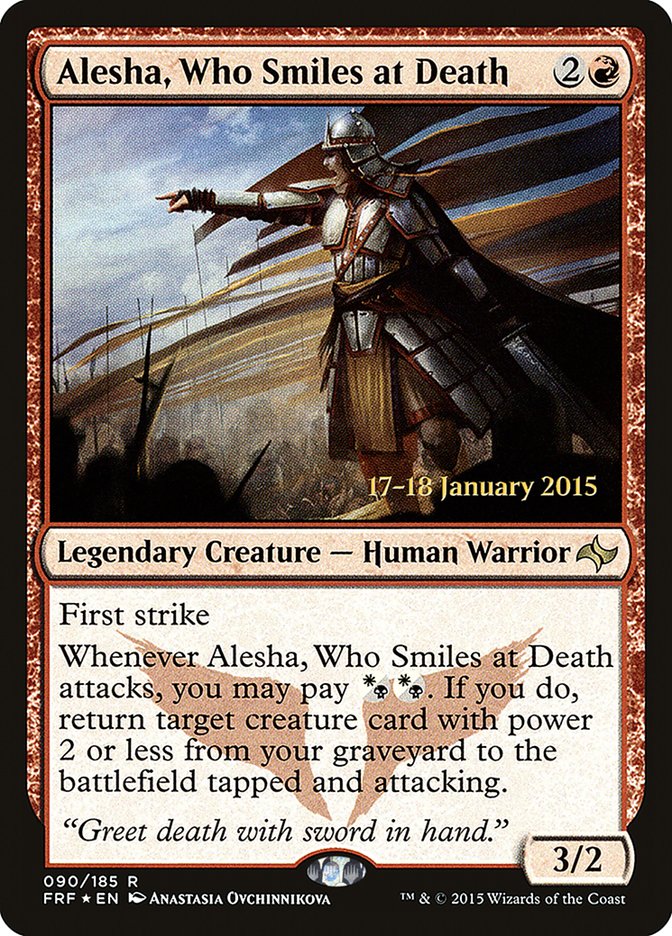 Alesha, Who Smiles at Death [Fate Reforged Prerelease Promos] | Good Games Cannington