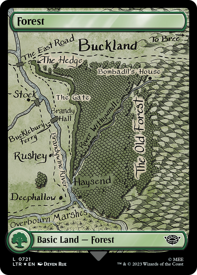 Forest (0721) (Surge Foil) [The Lord of the Rings: Tales of Middle-Earth] | Good Games Cannington