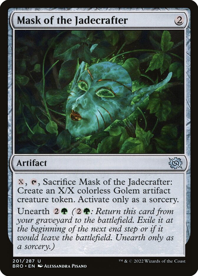 Mask of the Jadecrafter 201 (The Brothers' War)  - Foil | Good Games Cannington