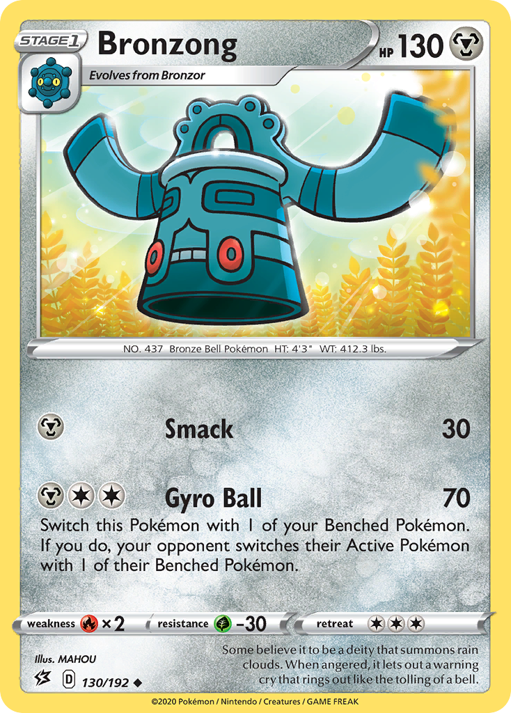 Bronzong (130/192) [Sword & Shield: Rebel Clash] | Good Games Cannington