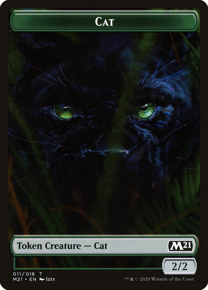 Bird // Cat (011) Double-Sided Token [Core Set 2021 Tokens] | Good Games Cannington