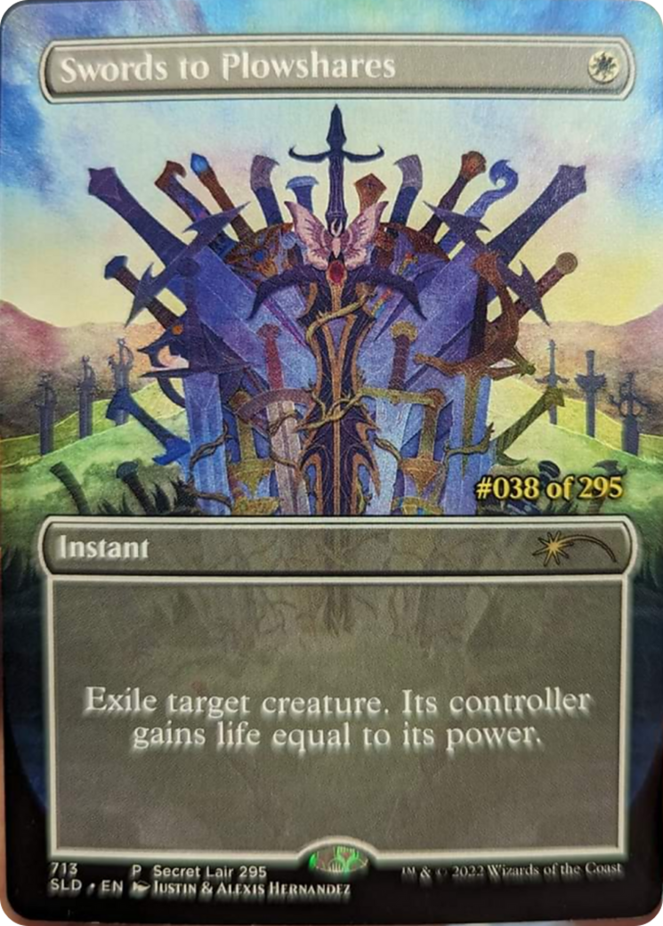 Swords to Plowshares (Serial Numbered) [Secret Lair Drop Series] | Good Games Cannington