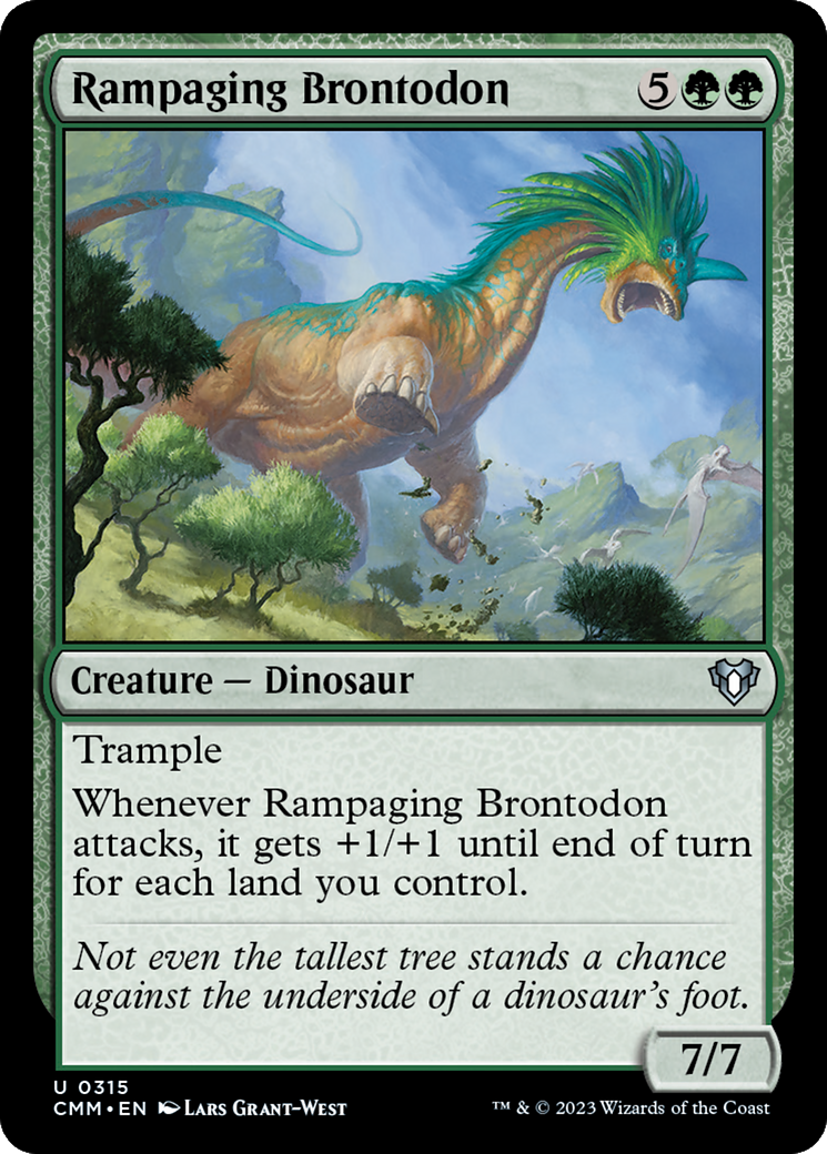 Rampaging Brontodon [Commander Masters] | Good Games Cannington