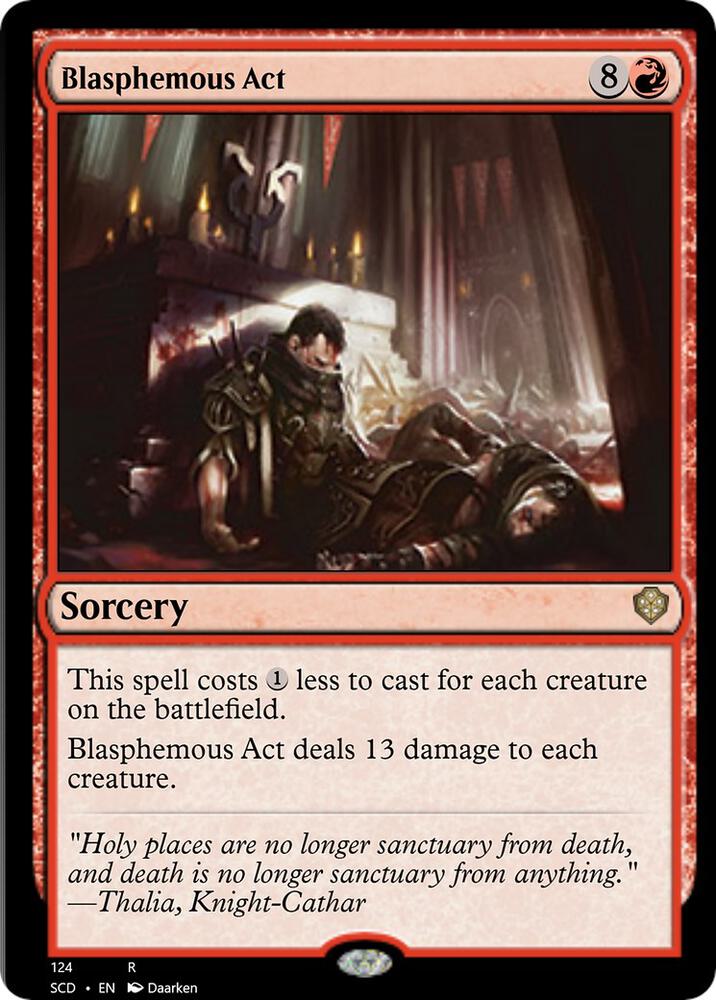 Blasphemous Act 124/352 (Starter Commander Decks)  | Good Games Cannington