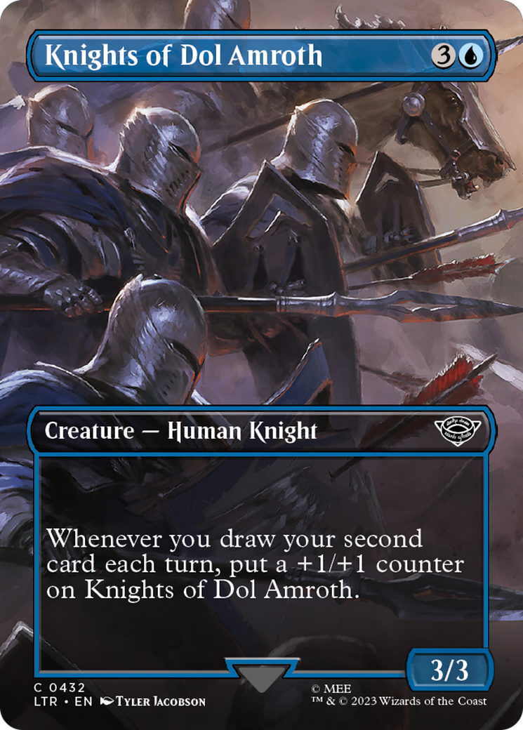 Knights of Dol Amroth (Borderless Alternate Art) [The Lord of the Rings: Tales of Middle-Earth] | Good Games Cannington