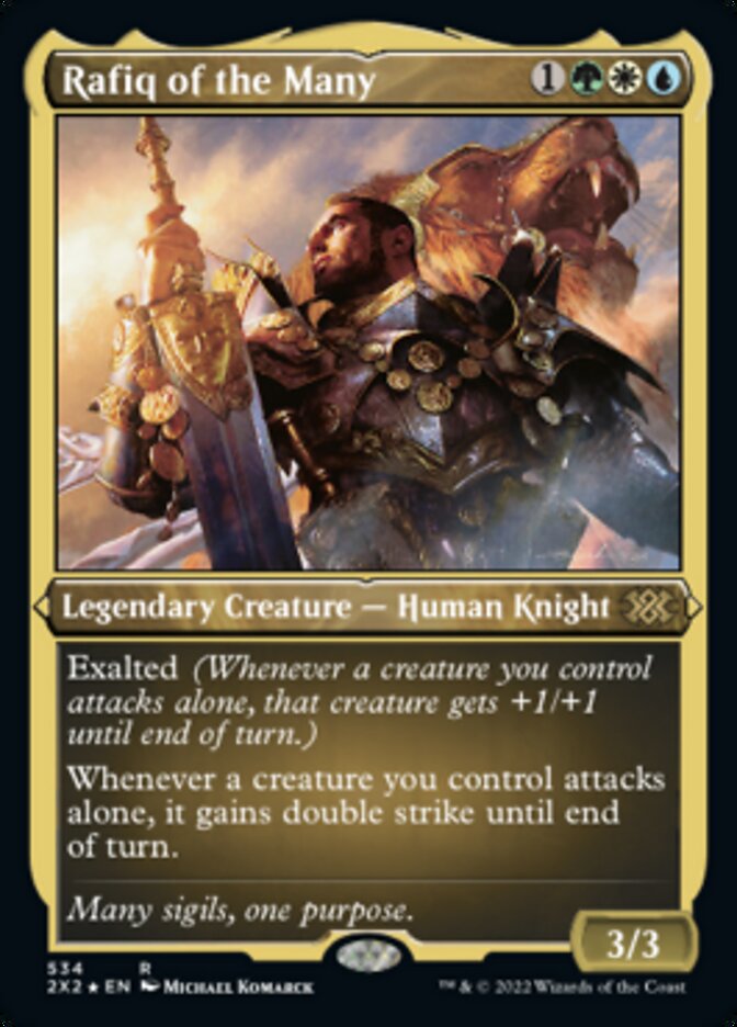 Rafiq of the Many (Foil Etched) [Double Masters 2022] | Good Games Cannington