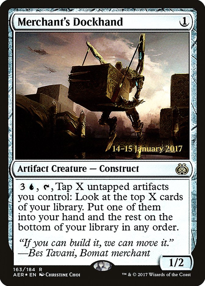 Merchant's Dockhand [Aether Revolt Prerelease Promos] | Good Games Cannington