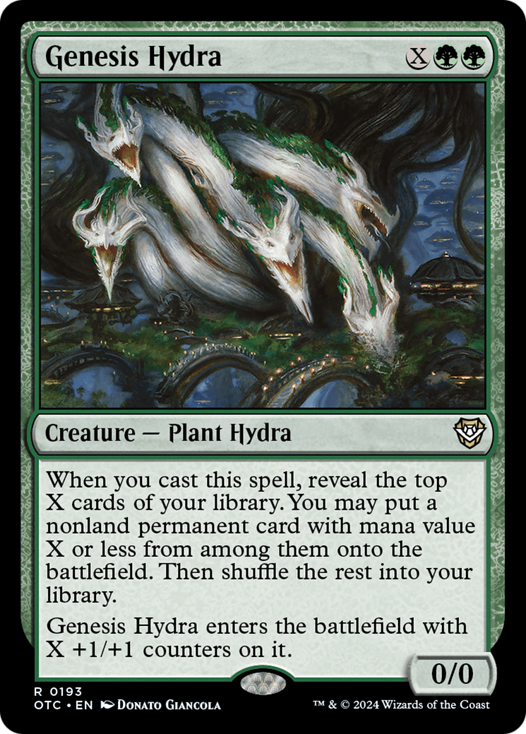 Genesis Hydra [Outlaws of Thunder Junction Commander] | Good Games Cannington