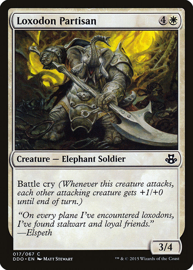 Loxodon Partisan [Duel Decks: Elspeth vs. Kiora] | Good Games Cannington