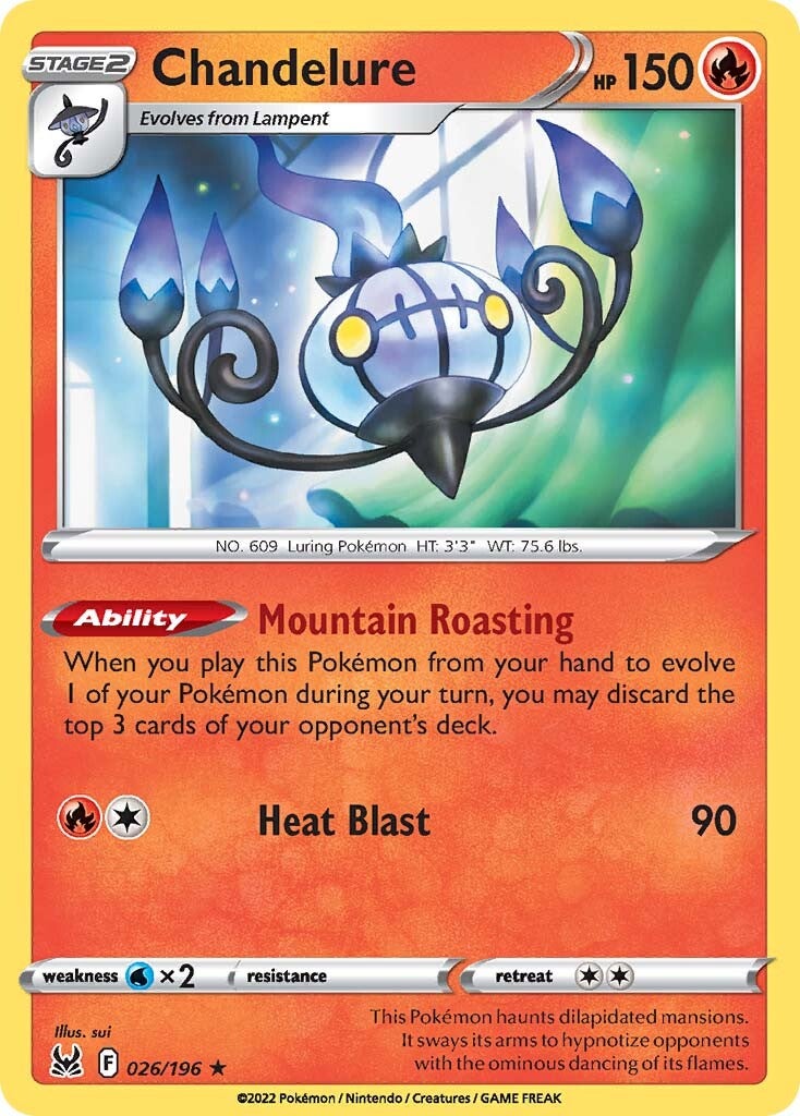 Chandelure (026/196) [Sword & Shield: Lost Origin] | Good Games Cannington