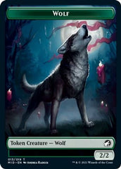 Centaur // Wolf Double-Sided Token [Innistrad: Midnight Hunt Commander Tokens] | Good Games Cannington
