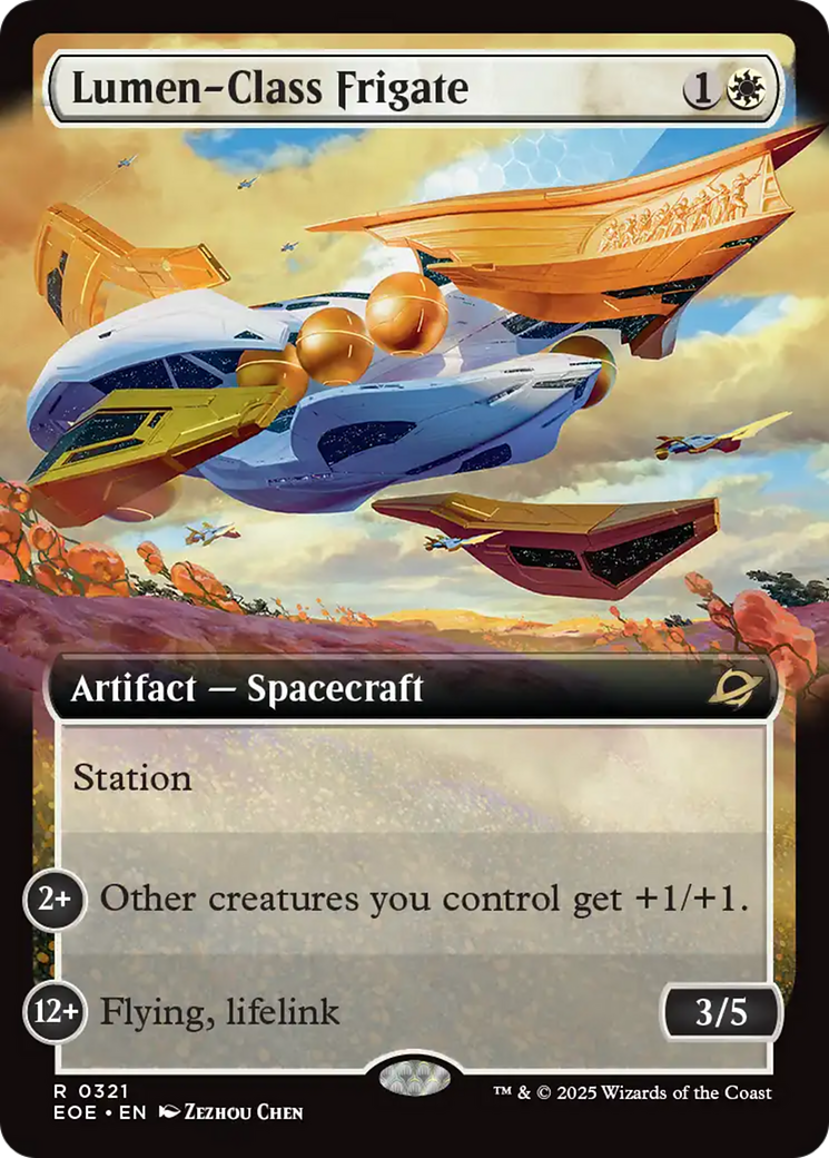 Lumen-Class Frigate (Extended Art) [Edge of Eternities] | Good Games Cannington