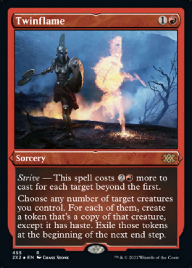 Twinflame (Foil Etched) [Double Masters 2022] | Good Games Cannington