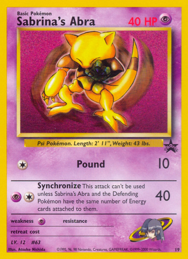 Sabrina's Abra (19) [Wizards of the Coast: Black Star Promos] | Good Games Cannington
